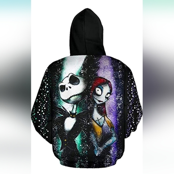Nightmare Before Christmas Jack Sally Hoodie NWT 3XL - Picture 2 of 3